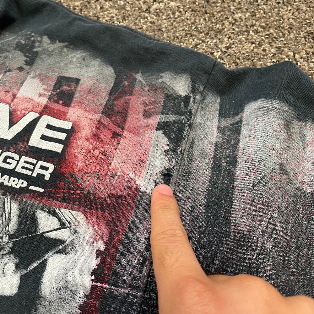 Chase Authentics Jeff Gordon NASCAR T-Shirt XL Black All Over Print Distressed - Picture 7 of 9